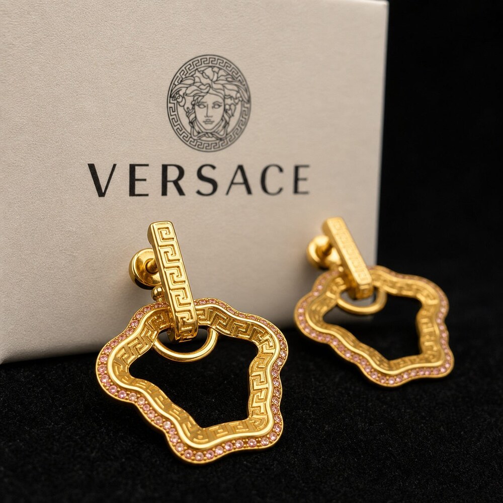 Versace Bold Statement Earrings Style 4 | New with Box - Picture 5 of 9